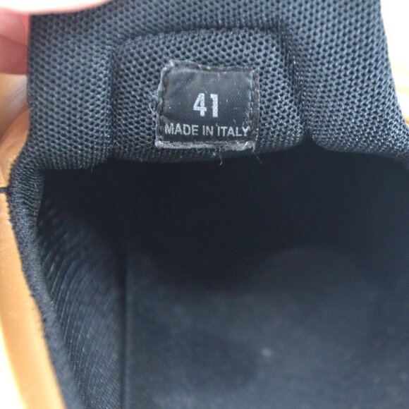 Celine Pull On Leather Slip On Sneakers Tan Brown Women's 41 US 11.5 - Picture 9 of 11